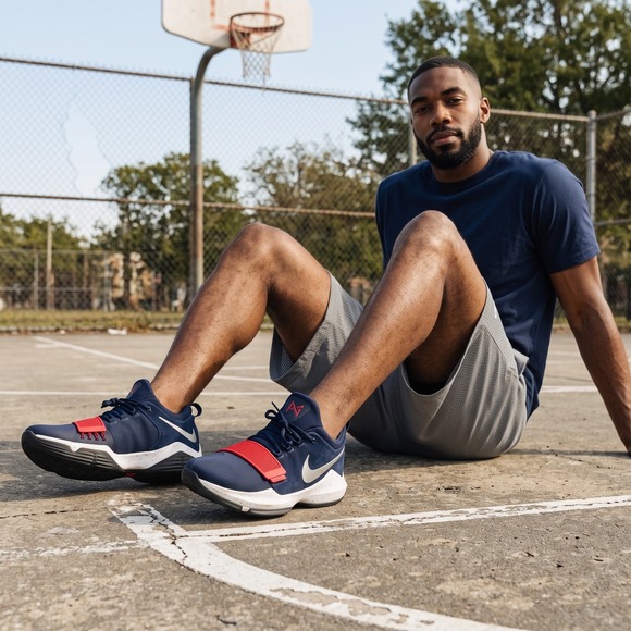 Nike PG 1 USA Midnight Navy Red White Basketball Shoes 878627-410 Mens 13 main image 10